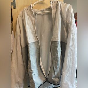 White and Gray Windbreaker (XL)